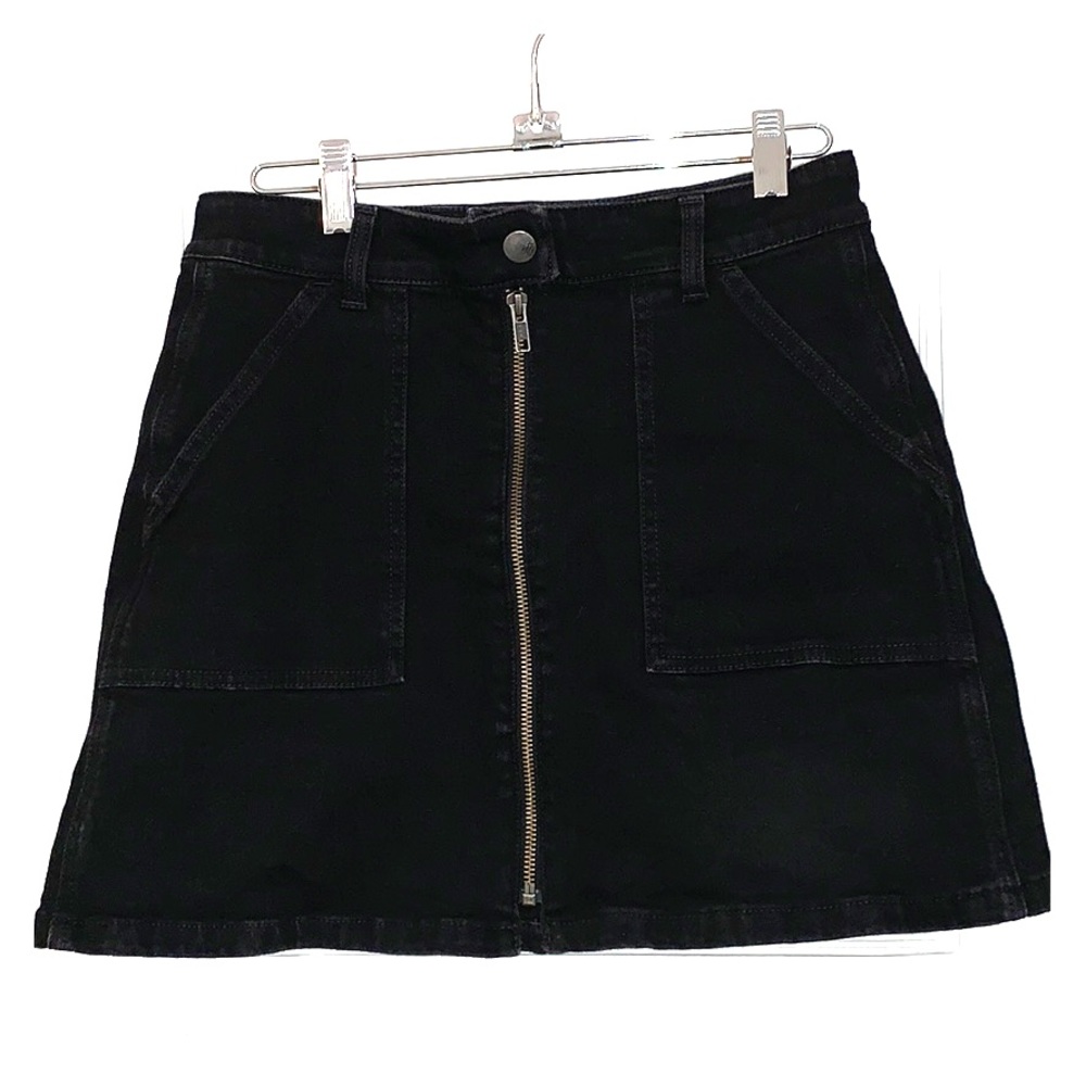 Madewell Denim Utility Zip skirt - Black Forest